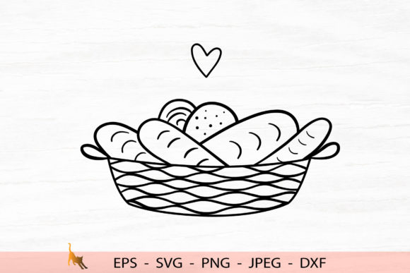 Download Bakery Svg Bread Logo Food Dxf Baguette - Bakery Collection