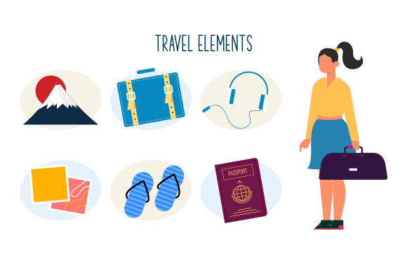 Download Travel Elements Logo Collection Vector - Logo collection Collection