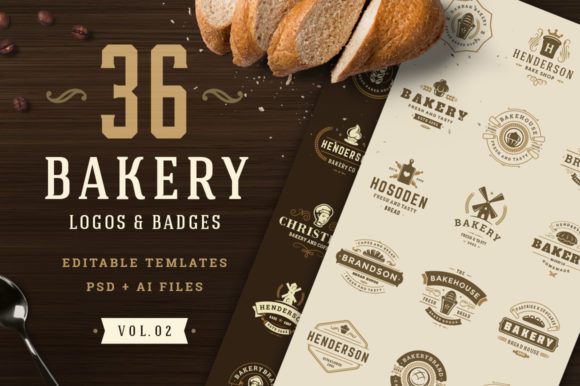 Download Bakery Logos and Badges - Bakery Collection