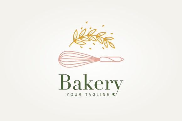 Download Bakery Shop Minimalist Line Art Logo Ico - Bakery Collection