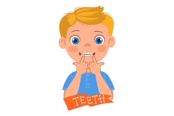 Download Kid Point Teeth. Facial Feature Child Ed - Facial Collection