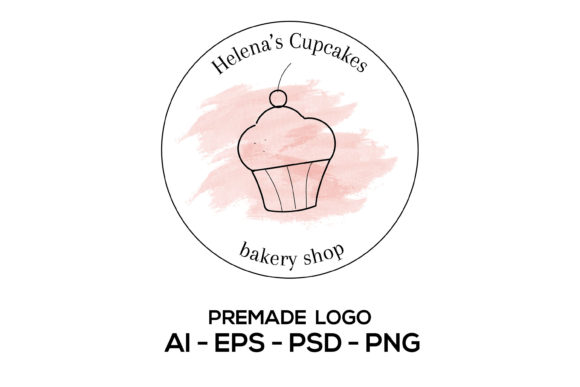 Download Cupcake Logo, Bakery Logo Template - Bakery Collection