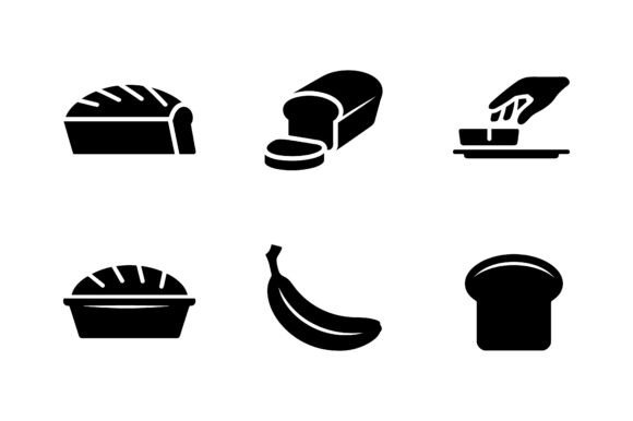 Download Bakery &amp; Pastry Shop Icon Set EPS - Bakery Collection