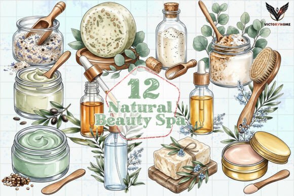 Download Natural Beauty Spa Illustrations PNG - Beauty Collection