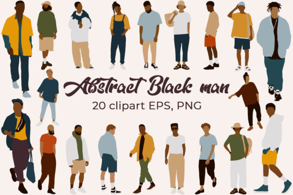 Download Black Man Clipart. Abstract People - People Collection