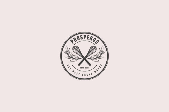 Download Balloon Whisk Vintage Logo for Bakery - Bakery Collection