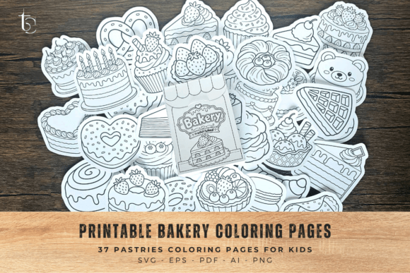 Download Printable Bakery Coloring Pages for Kids - Bakery Collection